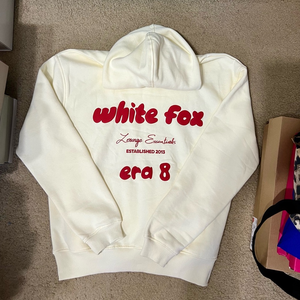 White Fox Boutique Era 8 Hoodie (Cherry Cream) - Picture 7 of 14